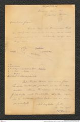 Nachlass Franz Steindachner, Brief von A. B. Meyer an Franz Steindachner (10.02.1877), Inv.Nr. 337.06, Seite 1